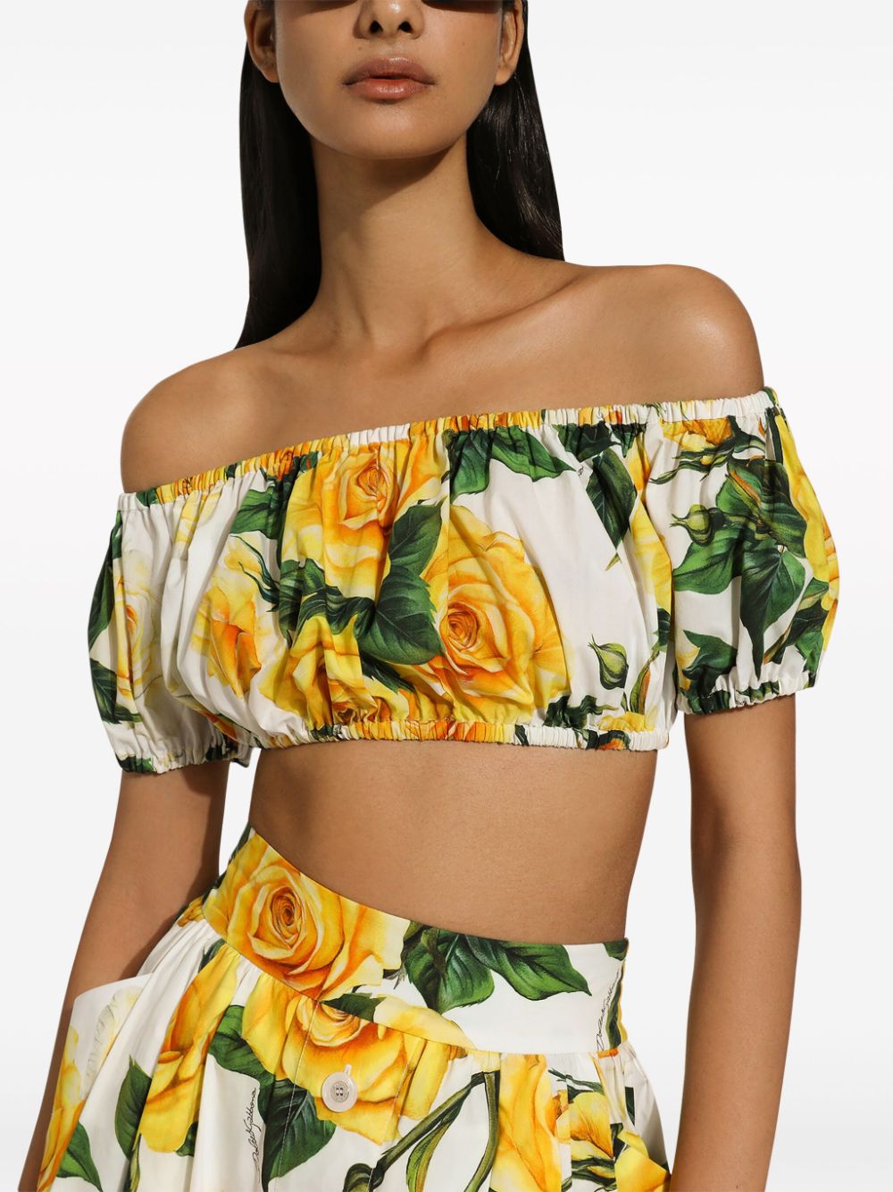 Dolce & Gabbana Top Yellow Cotton