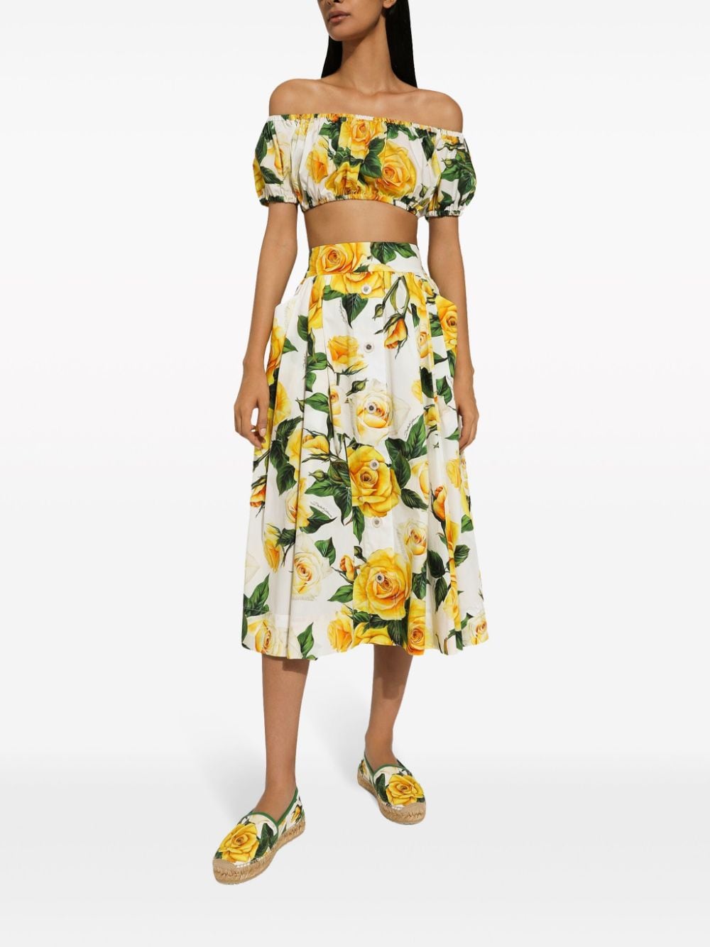 Dolce & Gabbana Top Yellow Cotton