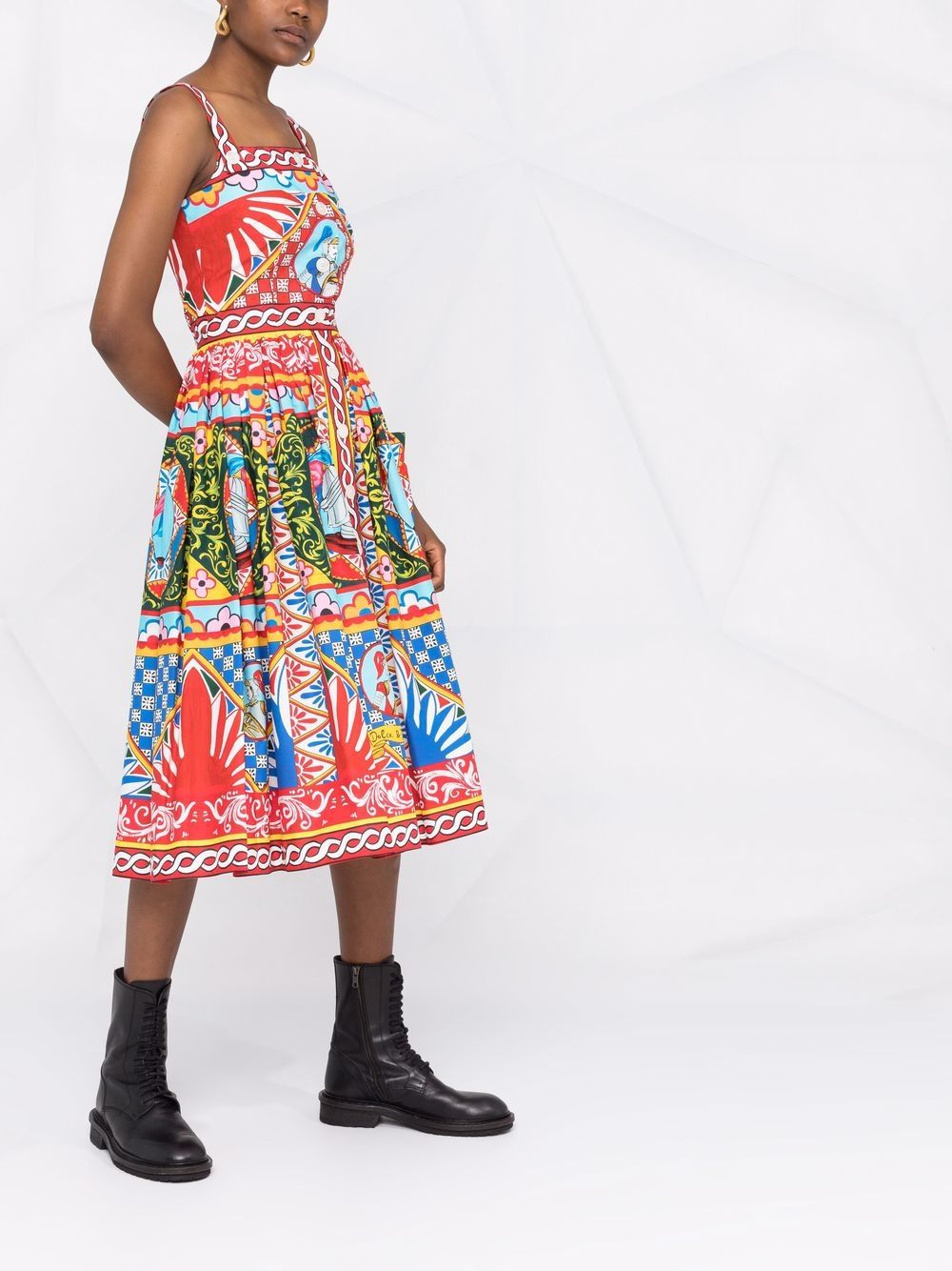 Dolce & Gabbana Dresses Red Cotton