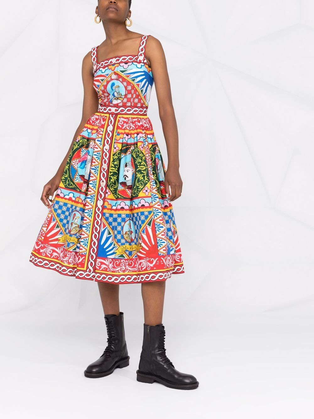 Dolce & Gabbana Dresses Red Cotton