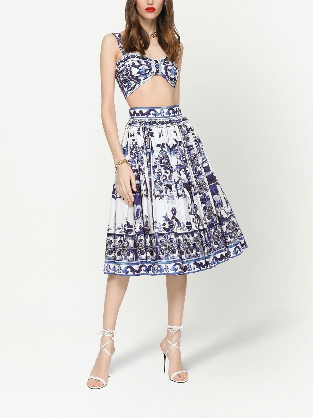 Dolce & Gabbana Skirts Clear Blue Cotton