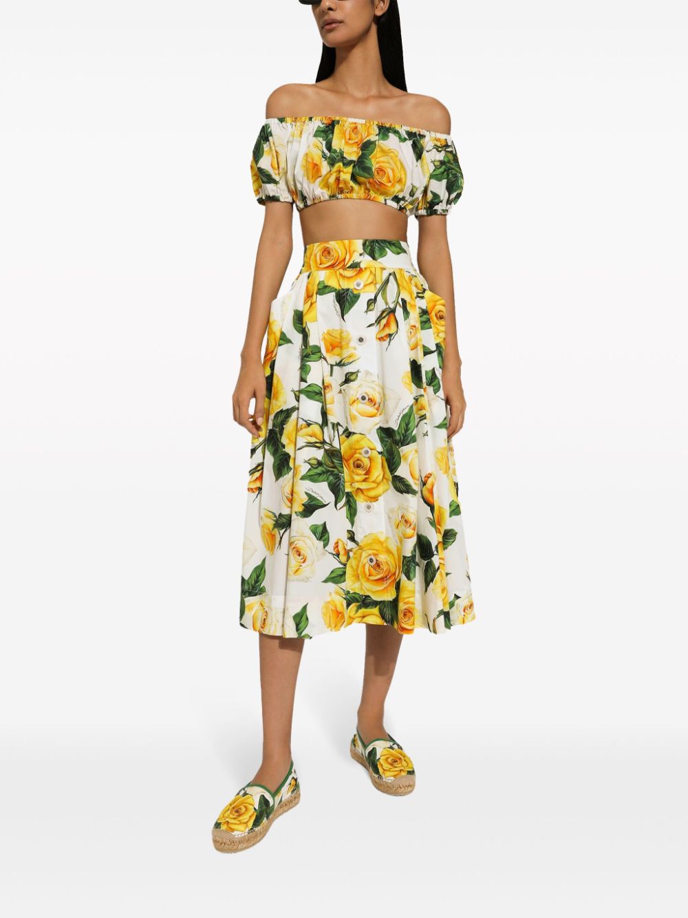 Dolce & Gabbana Skirts Yellow Cotton