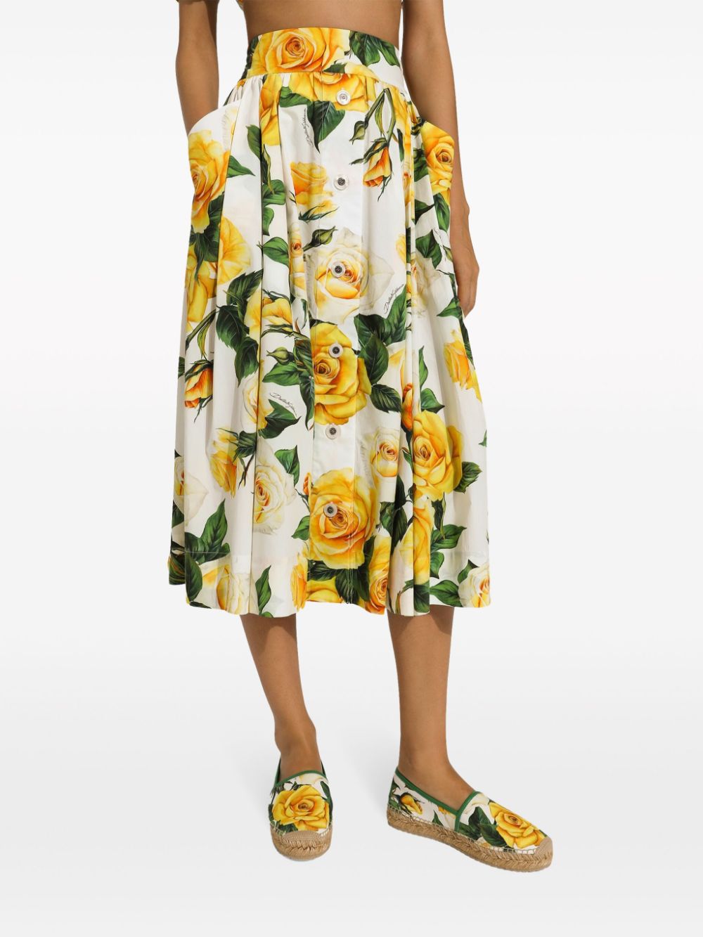 Dolce & Gabbana Skirts Yellow Cotton