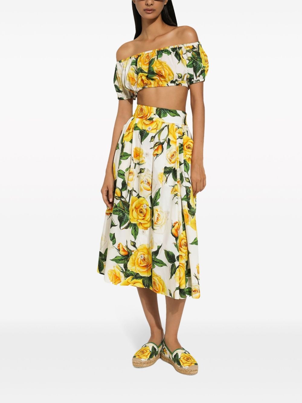 Dolce & Gabbana Skirts Yellow Cotton