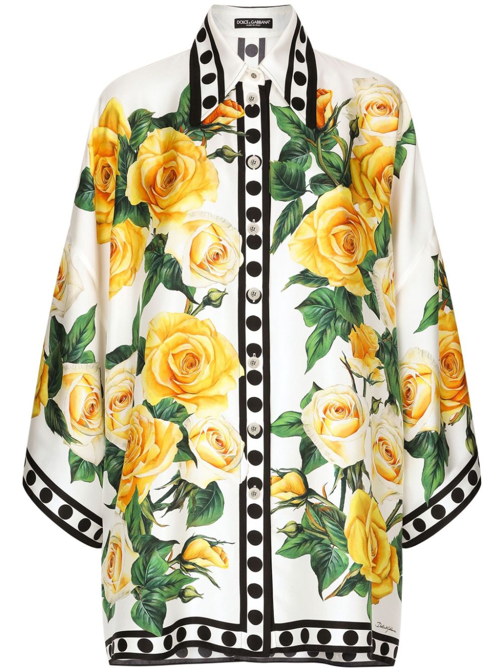 Dolce & Gabbana Shirts Yellow Silk
