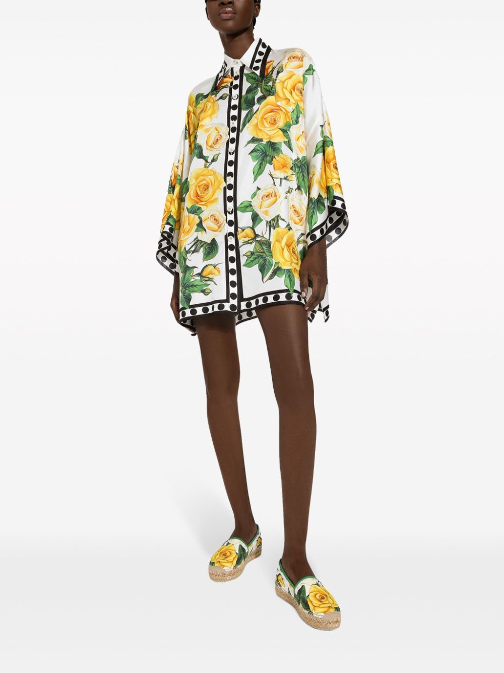 Dolce & Gabbana Shirts Yellow Silk