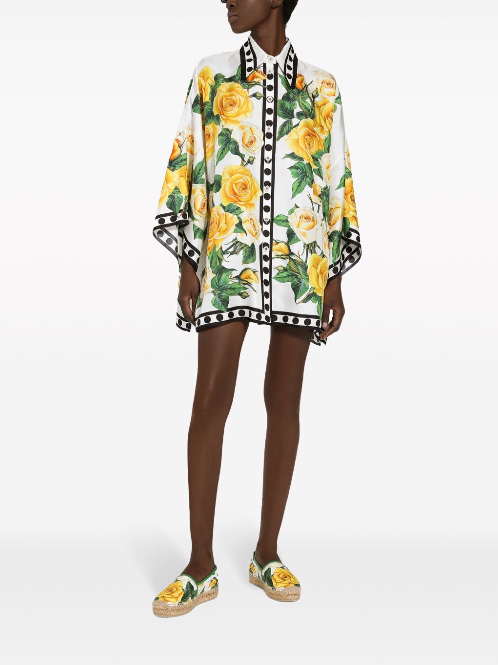 Dolce & Gabbana Shirts Yellow Silk