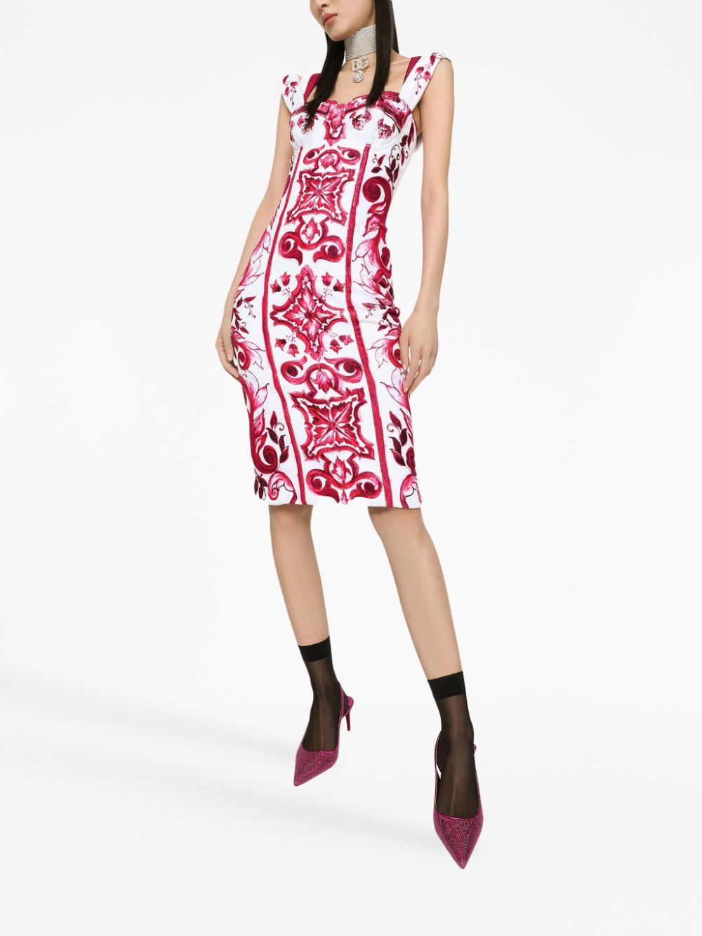 Dolce & Gabbana Dresses Fuchsia Cotton