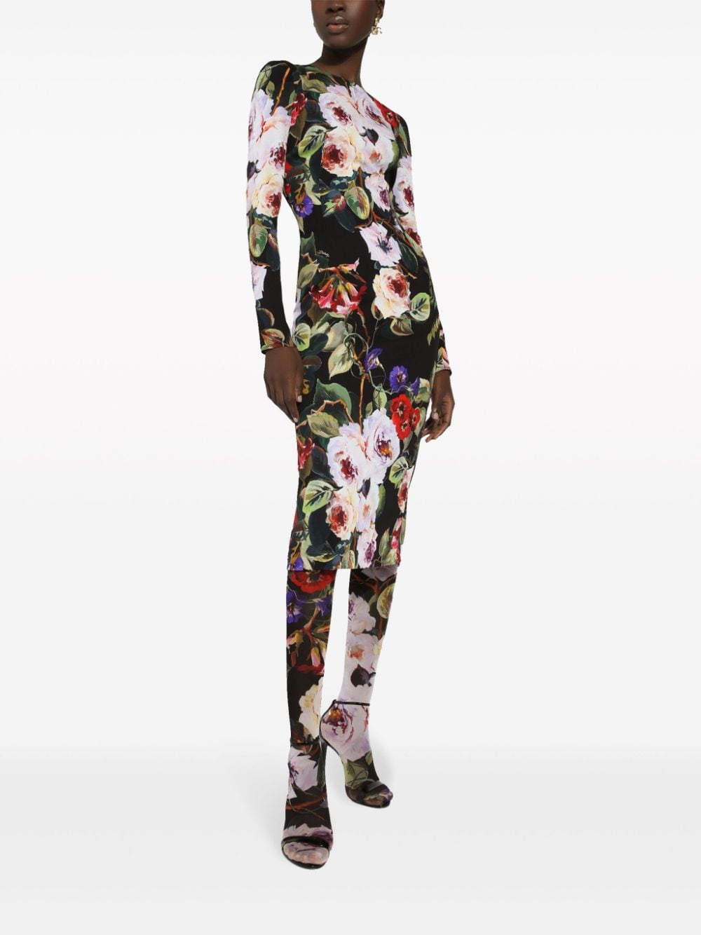 Dolce & Gabbana Dresses Black Silk Elastane