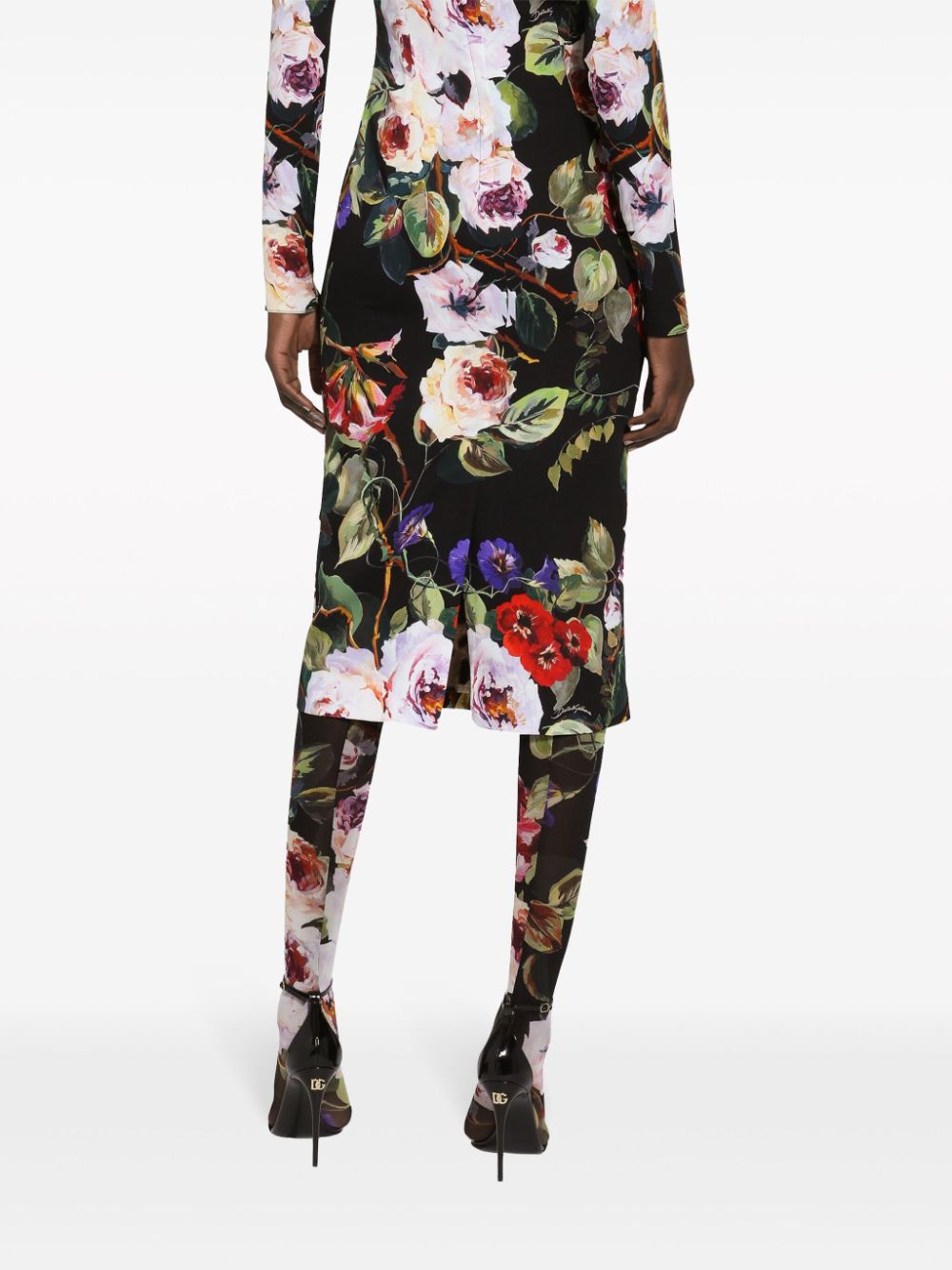 Dolce & Gabbana Dresses Black Silk Elastane