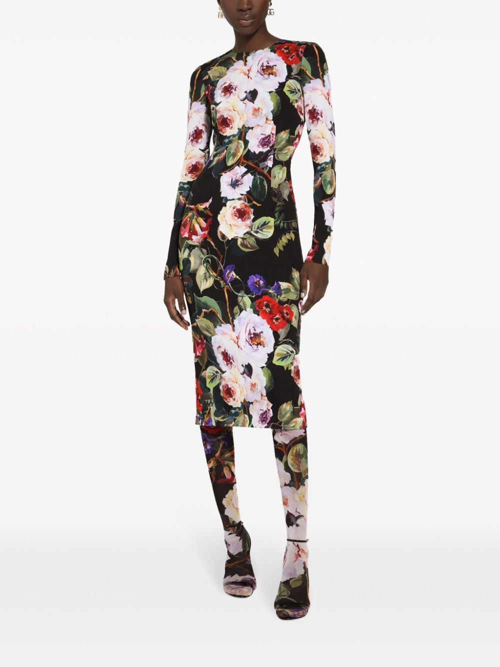 Dolce & Gabbana Dresses Black Silk Elastane