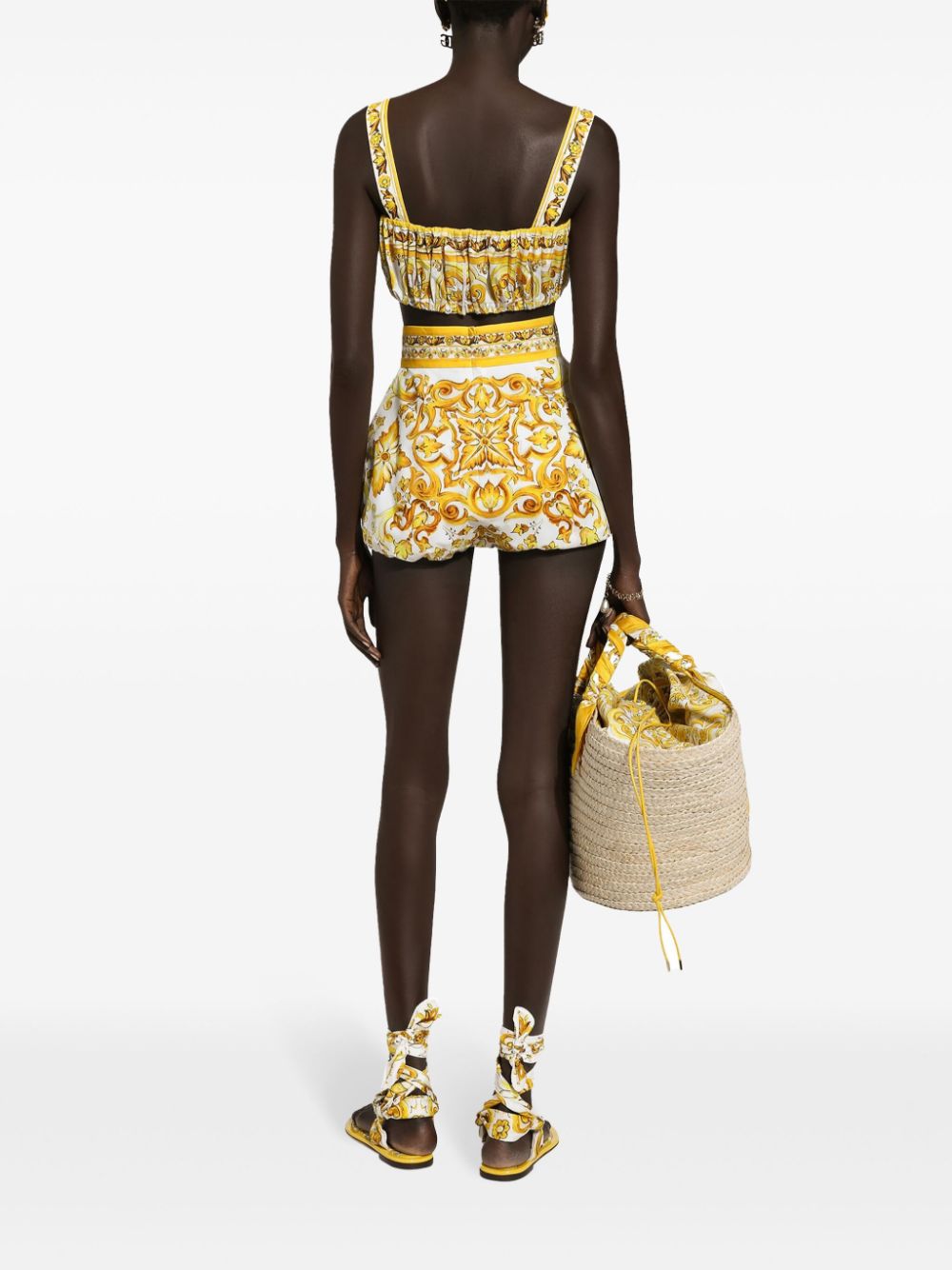 Dolce & Gabbana Top Yellow Cotton