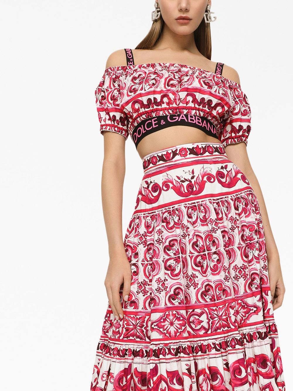 Dolce & Gabbana Top Fuchsia Natural (veg)->cotton100.0 %