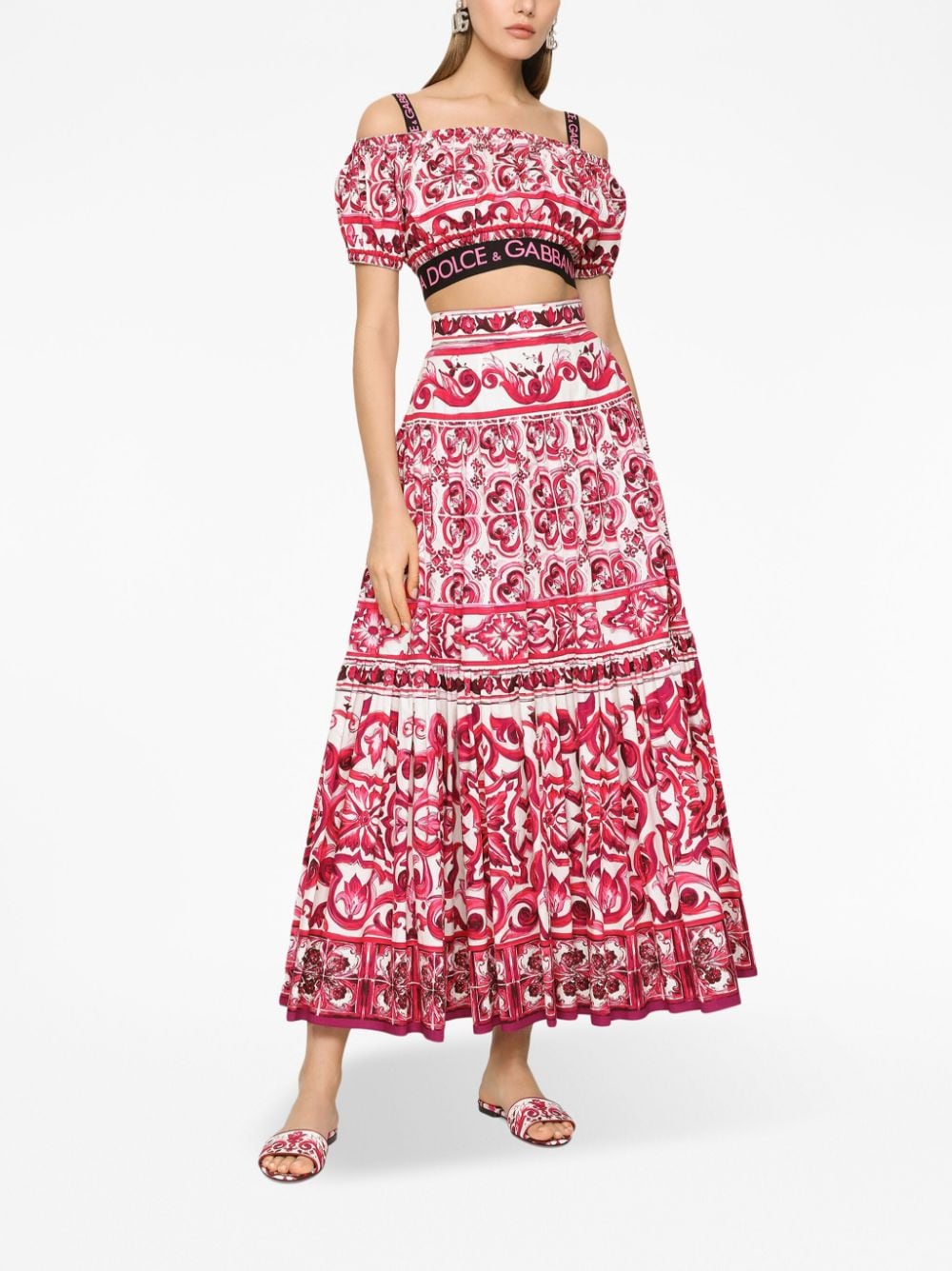 Dolce & Gabbana Top Fuchsia Natural (veg)->cotton100.0 %