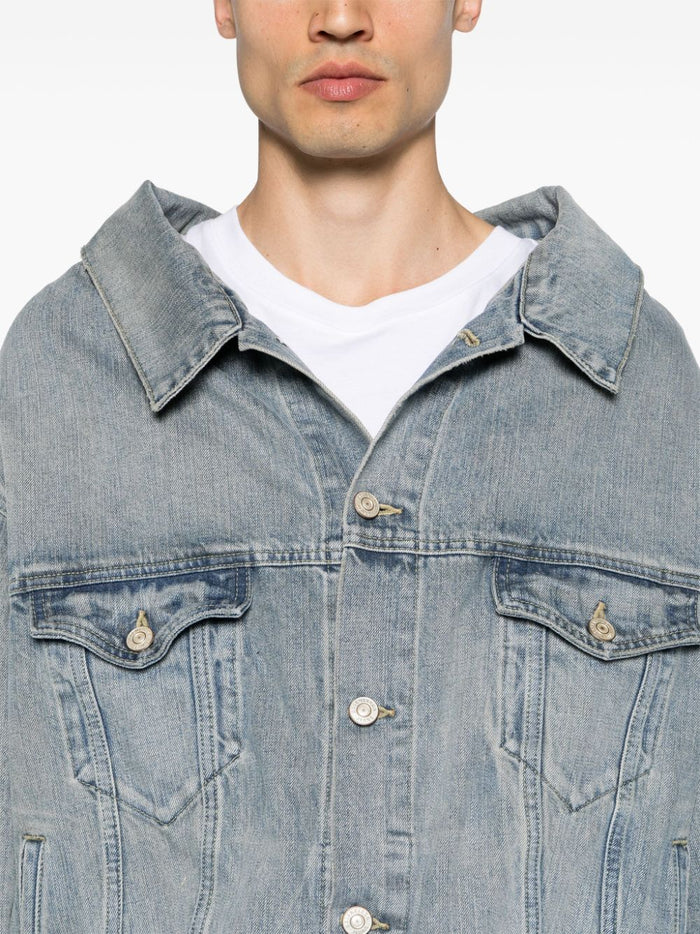 Balenciaga Coats Clear Blue Cotton