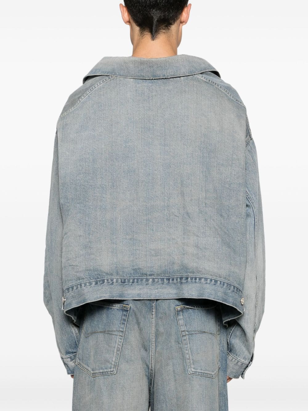 Balenciaga Coats Clear Blue Cotton