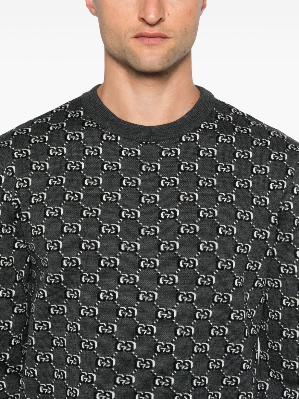 Gucci Sweaters Grey Wool