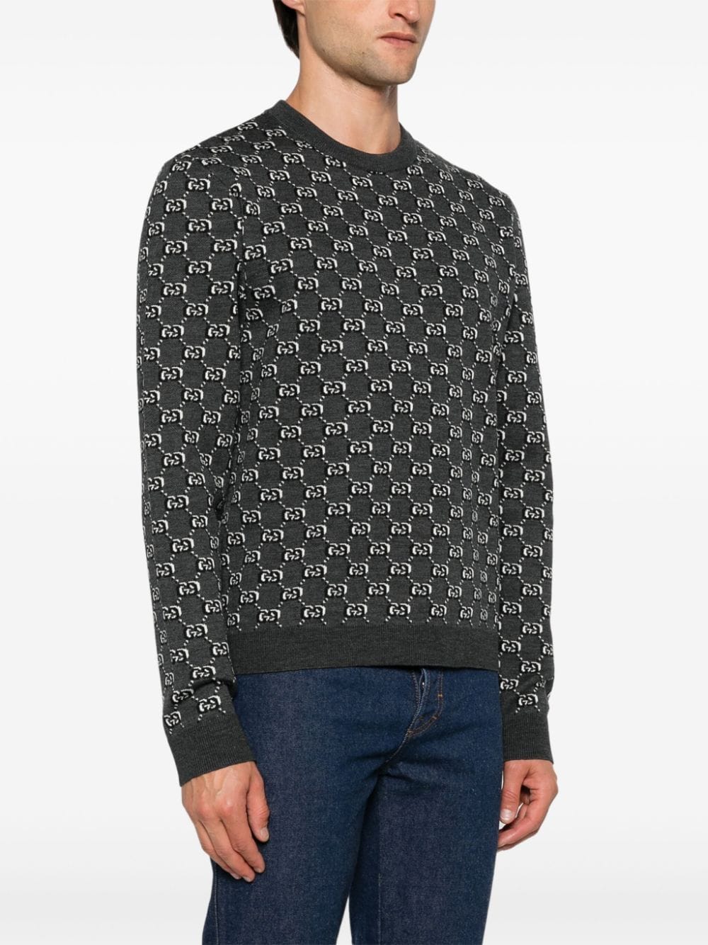 Gucci Sweaters Grey Wool