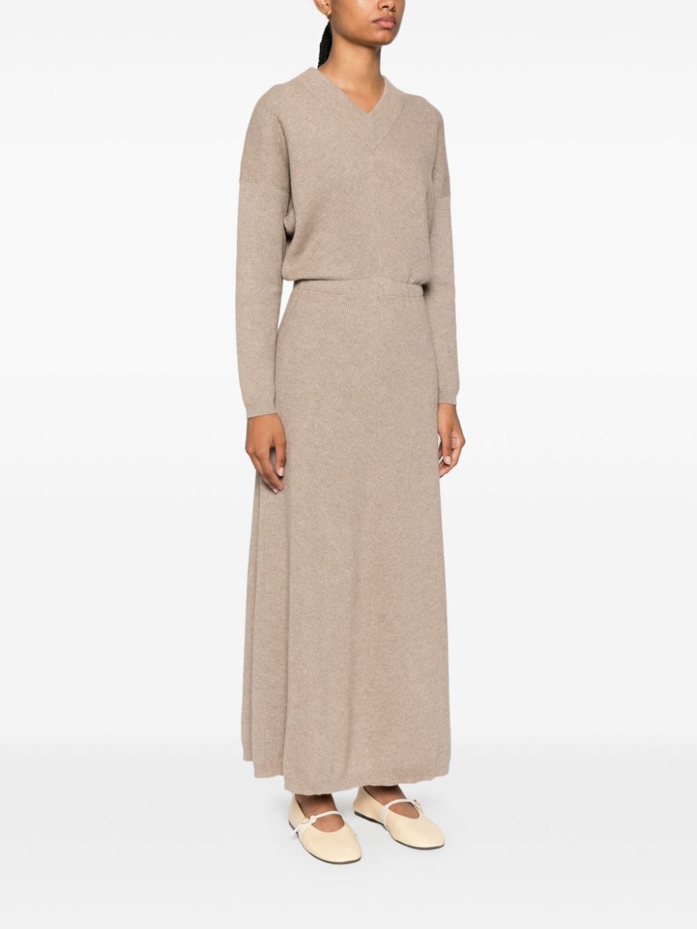 Brunello Cucinelli Dresses Marrone Cashmere