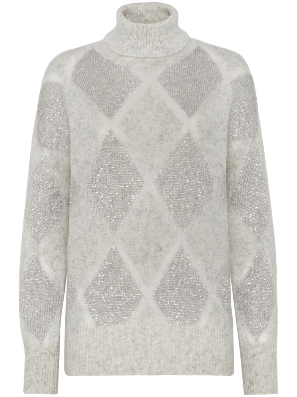 Brunello Cucinelli Sweaters Grigio Wool Mohair