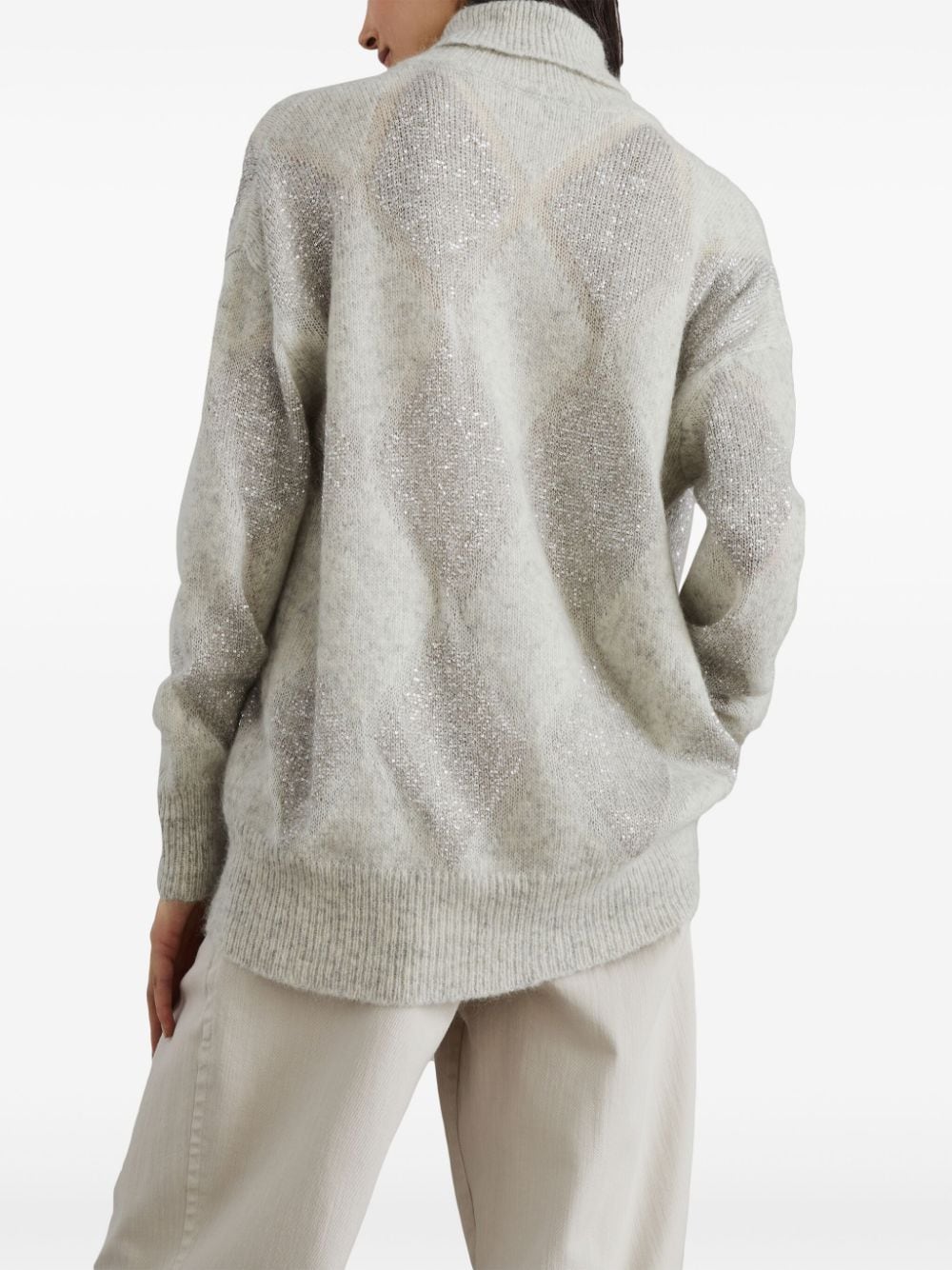Brunello Cucinelli Sweaters Grigio Wool Mohair