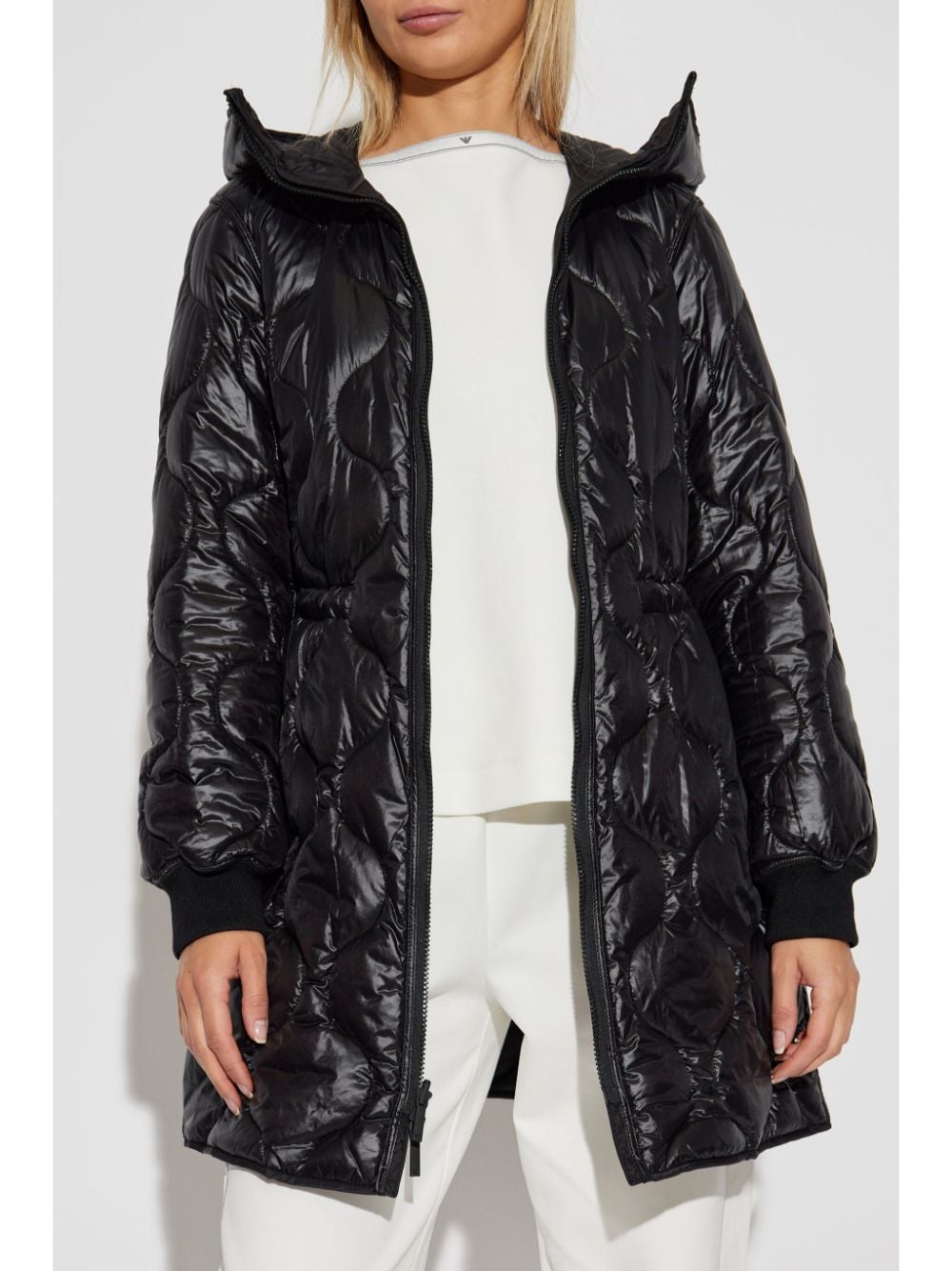 Emporio Armani Coats Nero Polyamide