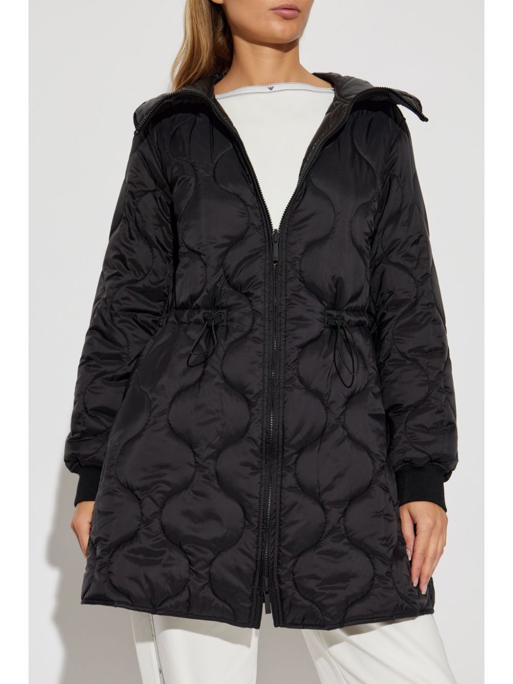 Emporio Armani Coats Nero Polyamide