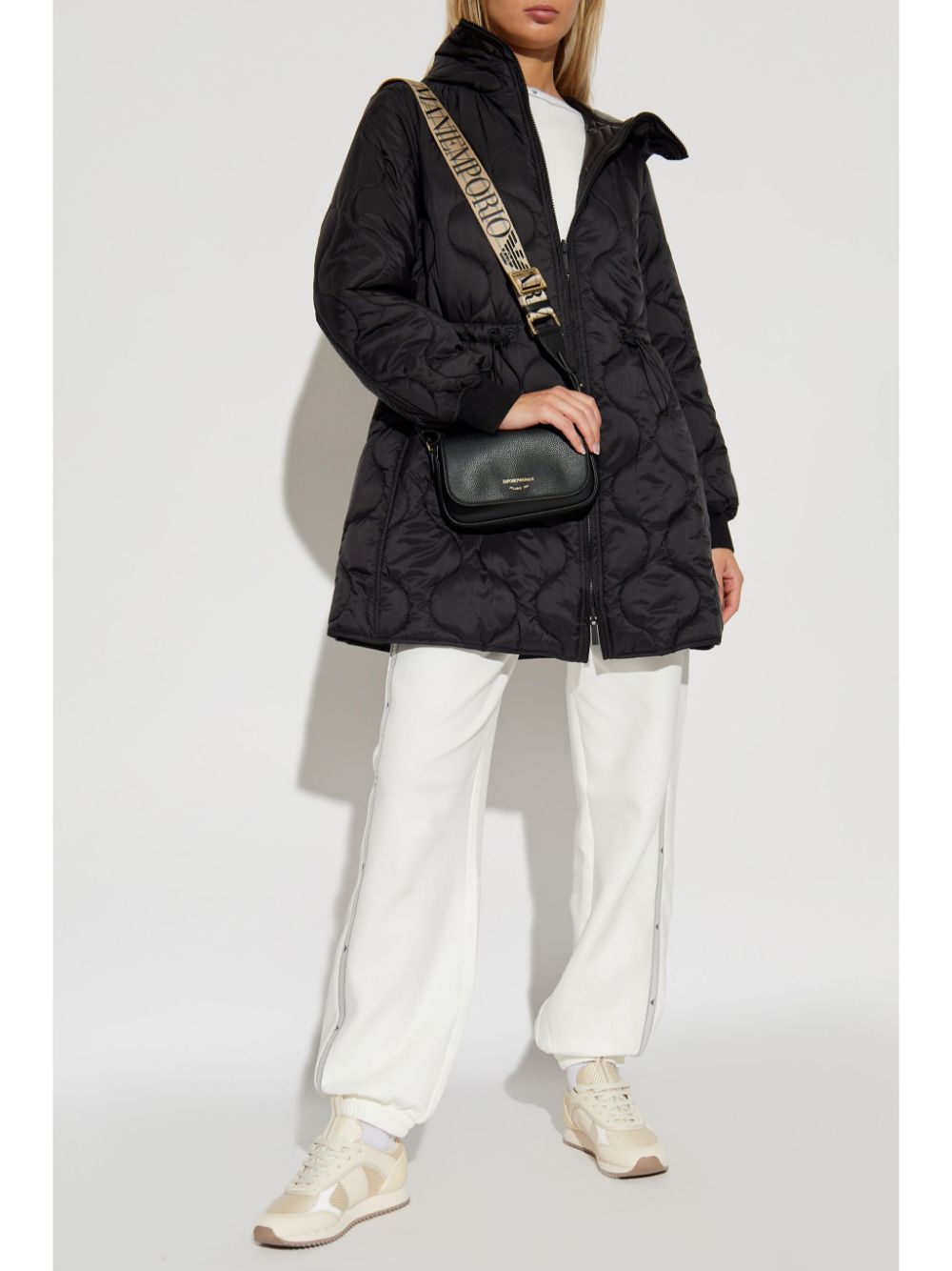 Emporio Armani Coats Nero Polyamide