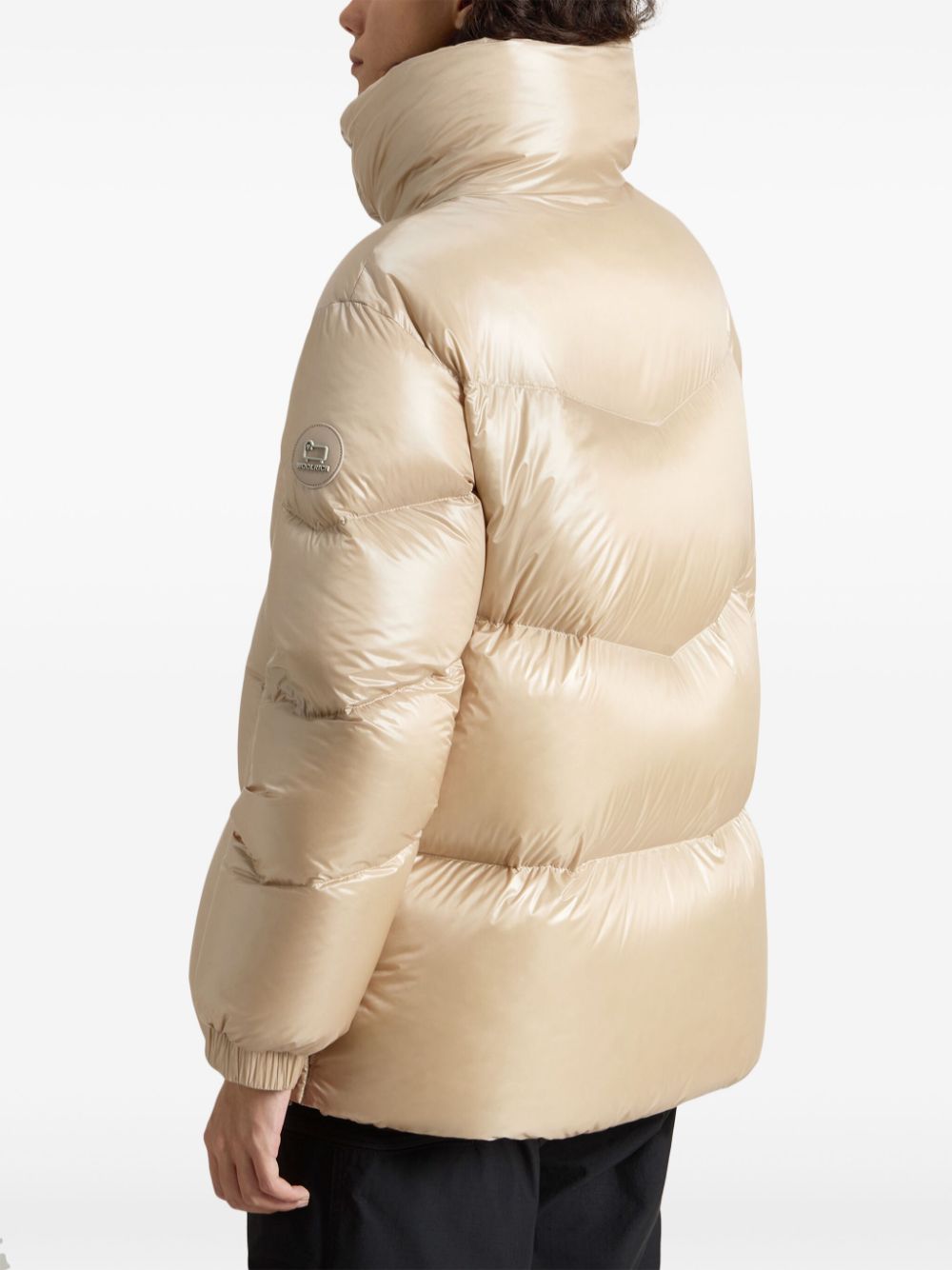 Woolrich Coats Marrone Duck Down Feather Polyamide
