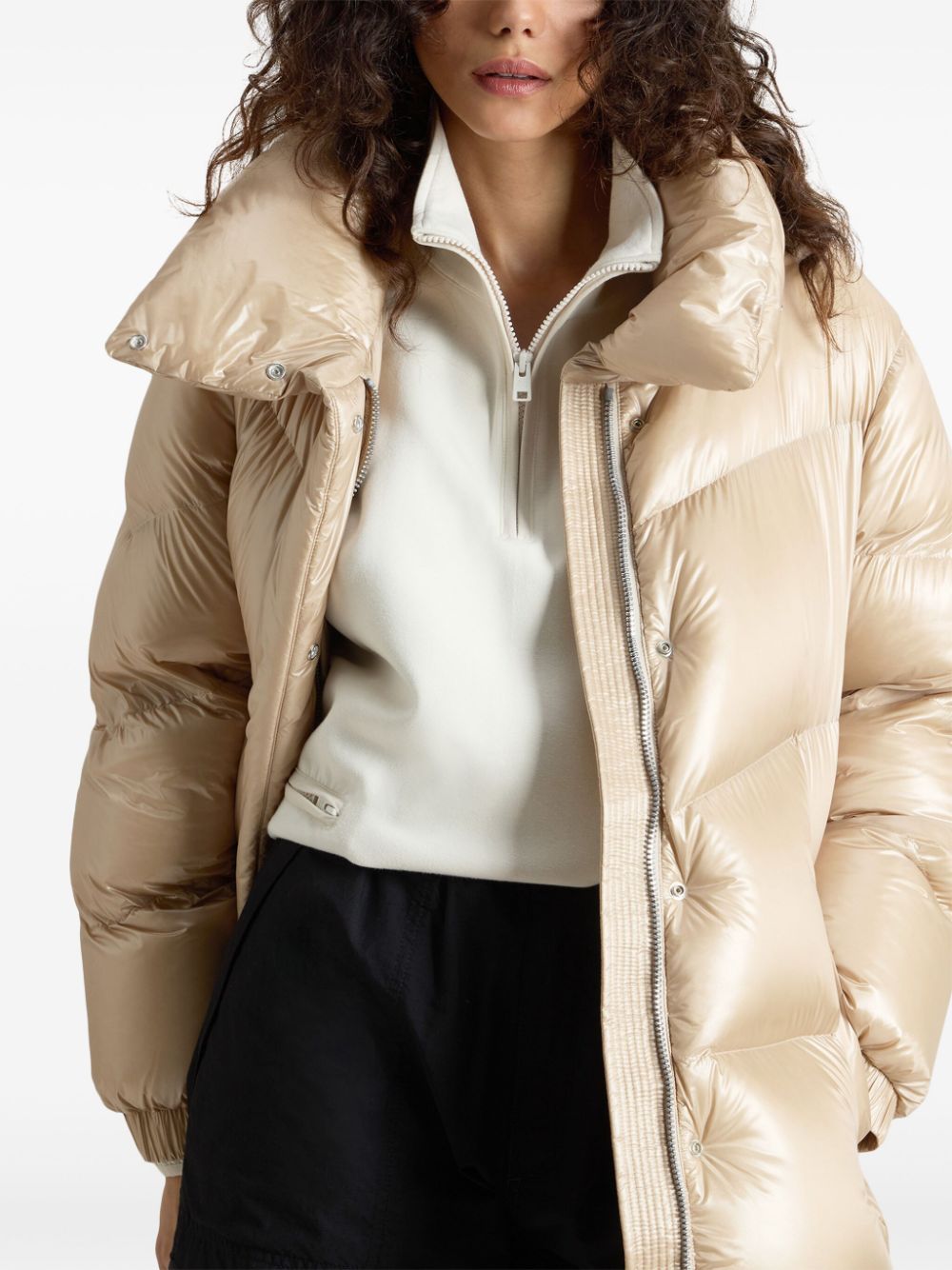 Woolrich Coats Marrone Duck Down Feather Polyamide