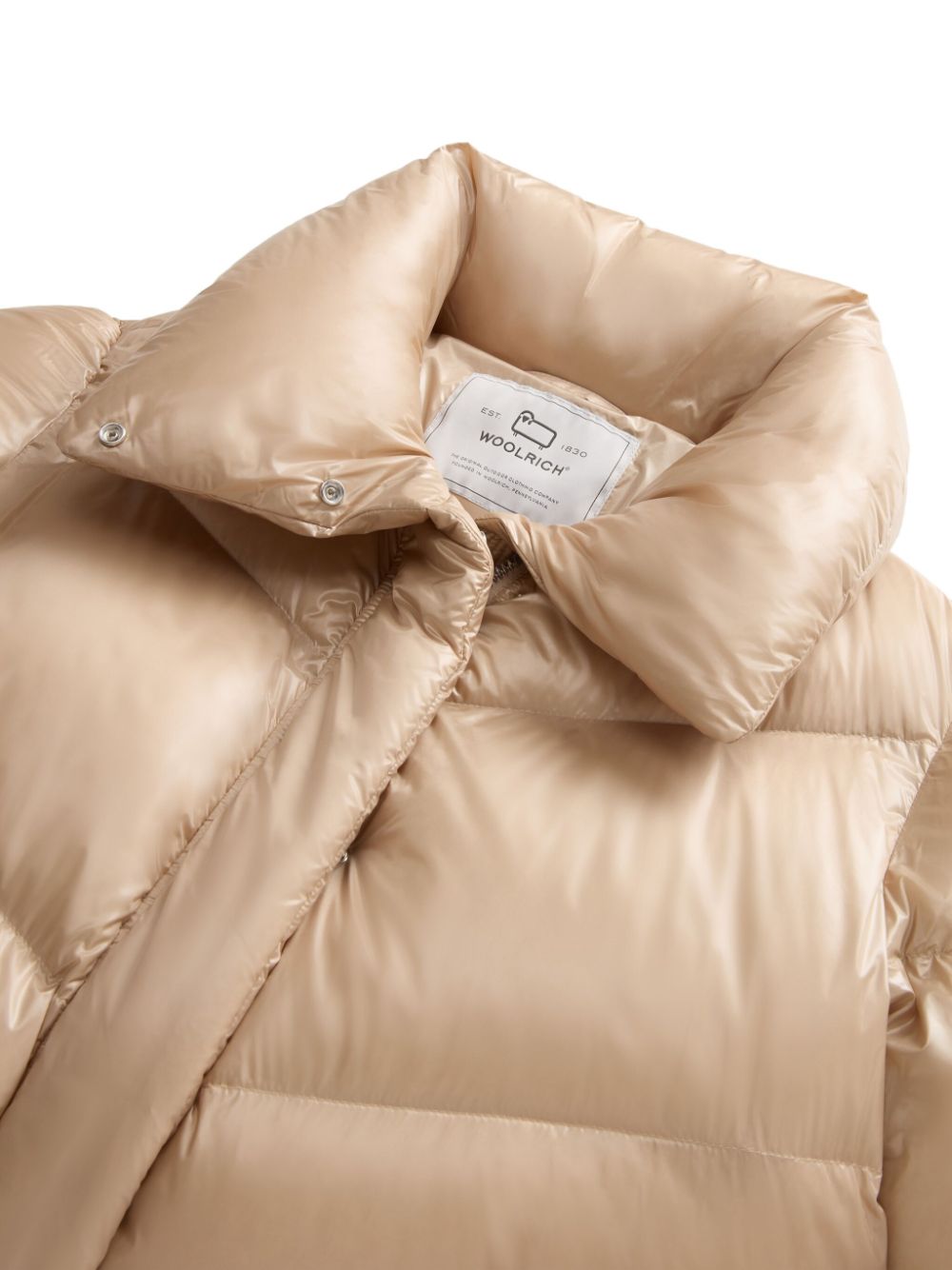 Woolrich Coats Marrone Duck Down Feather Polyamide