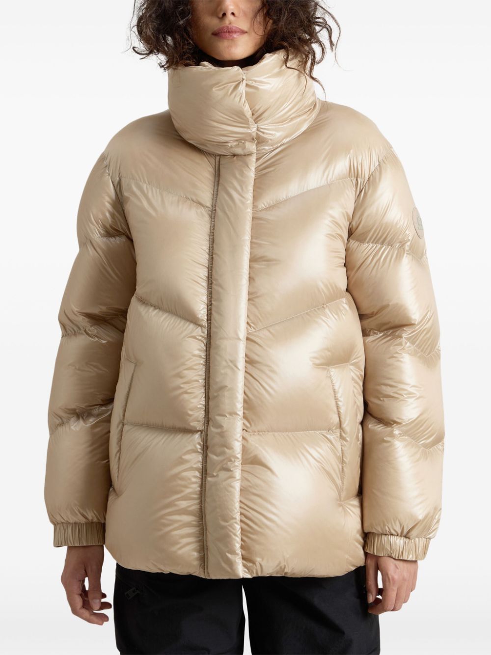 Woolrich Coats Marrone Duck Down Feather Polyamide