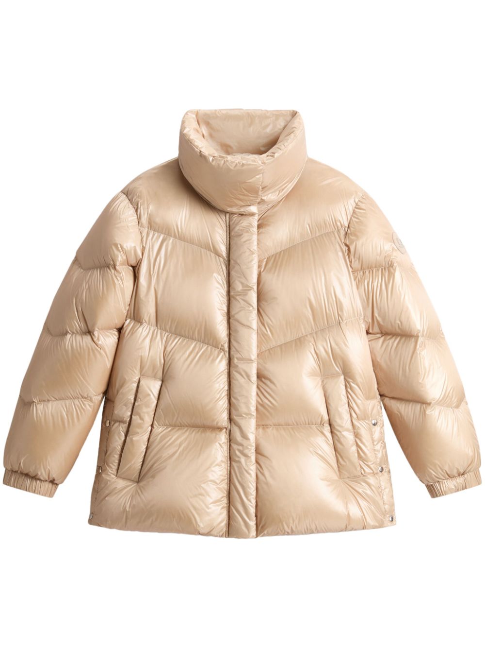 Woolrich Coats Marrone Duck Down Feather Polyamide