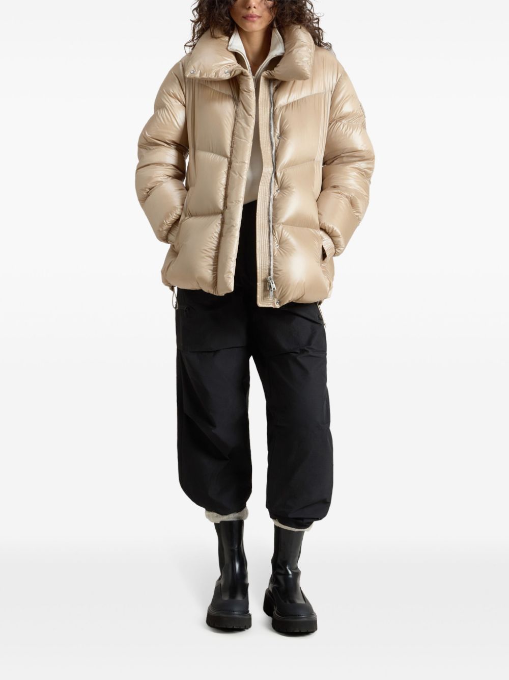Woolrich Coats Marrone Duck Down Feather Polyamide