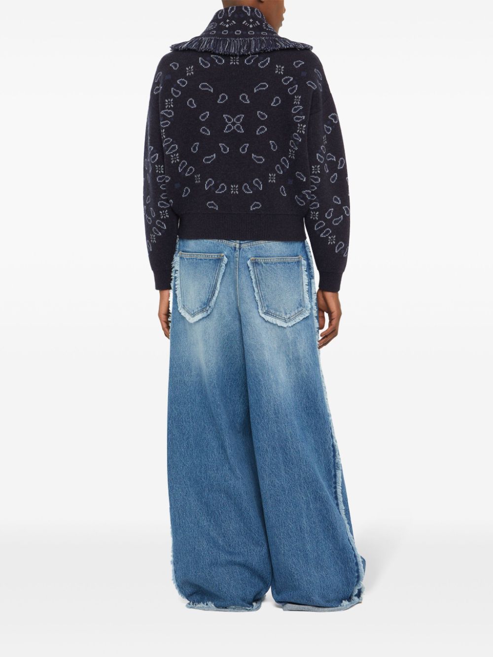 Alanui Sweaters Blue Virgin Wool