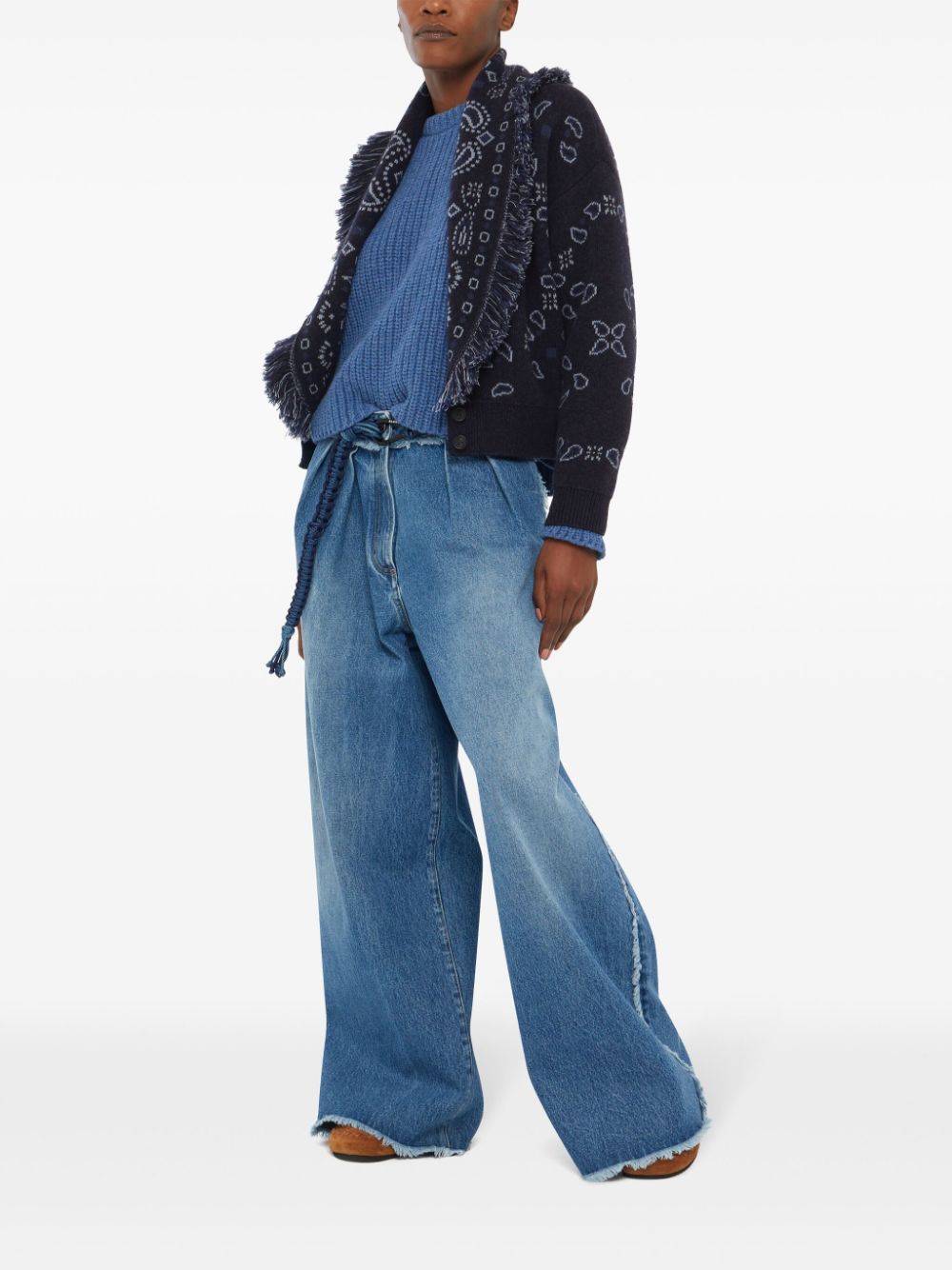 Alanui Sweaters Blue Virgin Wool