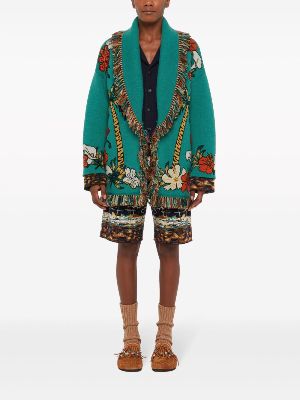 Alanui Sweaters Green Cashmere