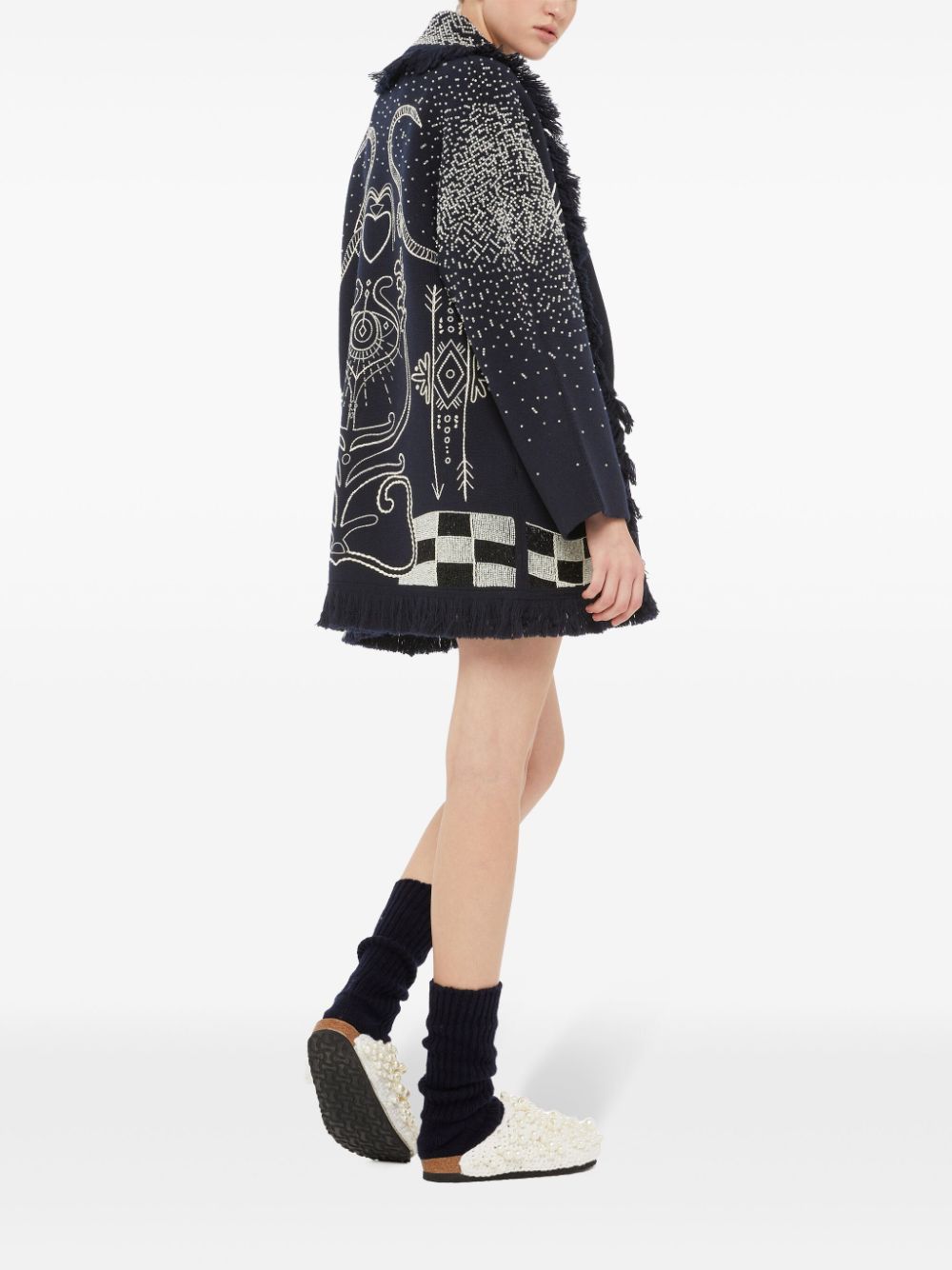 Alanui Sweaters Blue Outer: Virgin Wool
