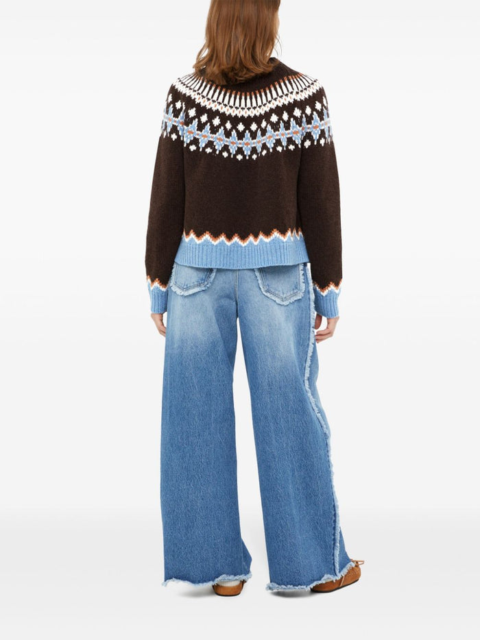 Alanui Sweaters Brown Virgin Wool