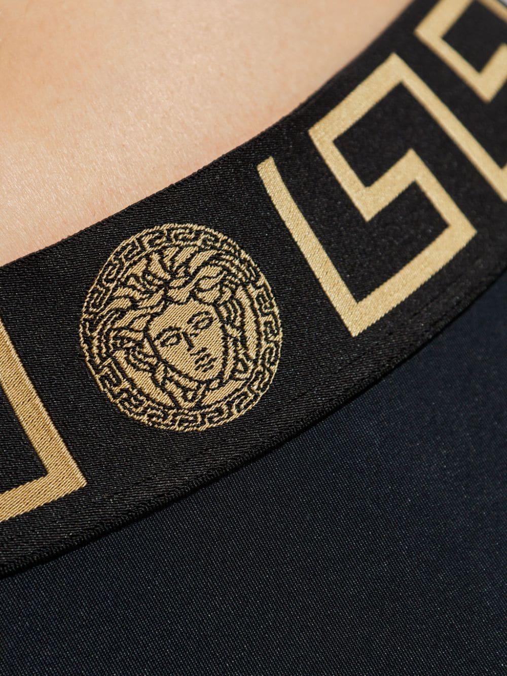 Versace Sea Clothing Black Nylon Elastane