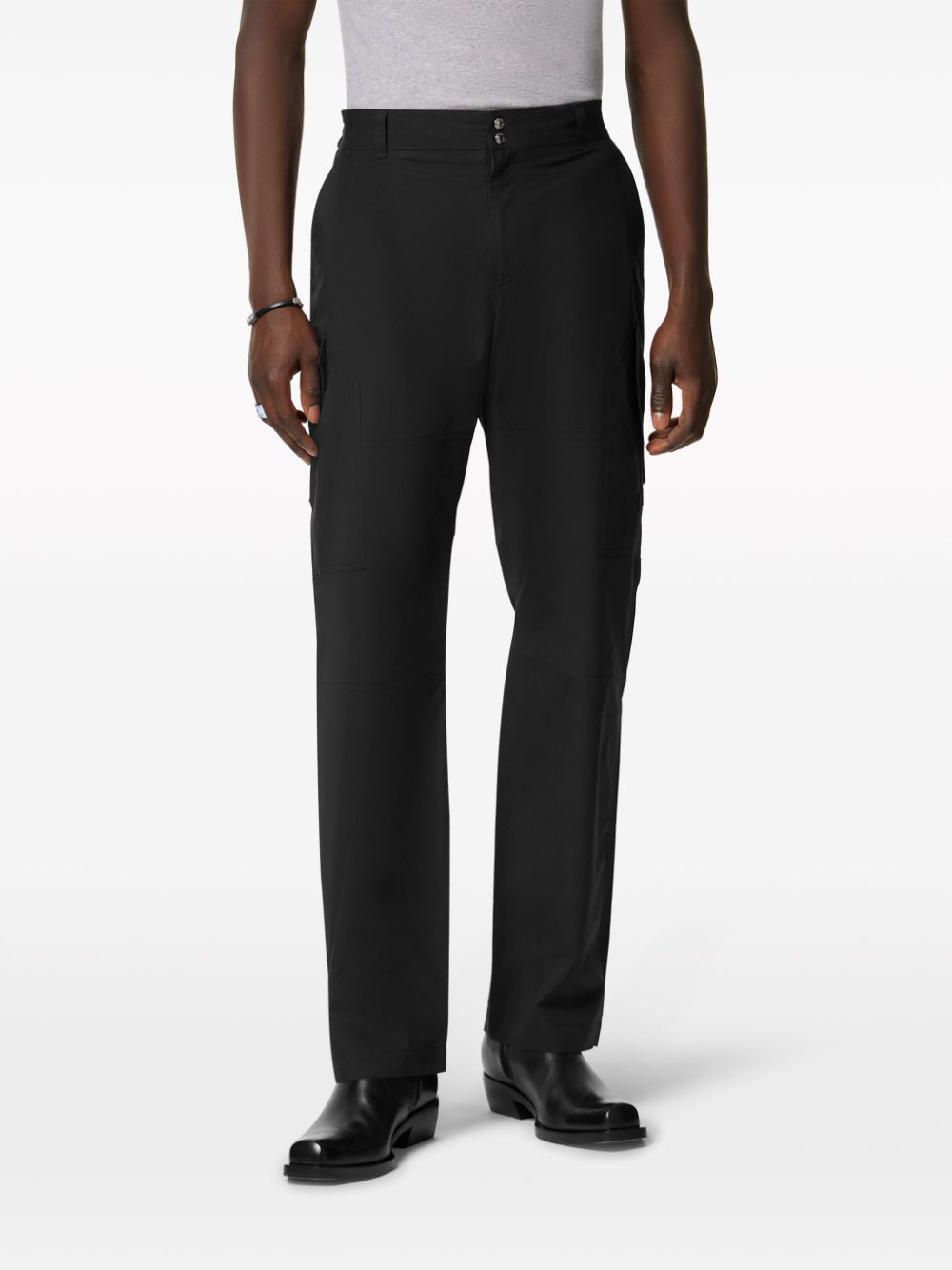 Versace Trousers Black Outer: Cotton