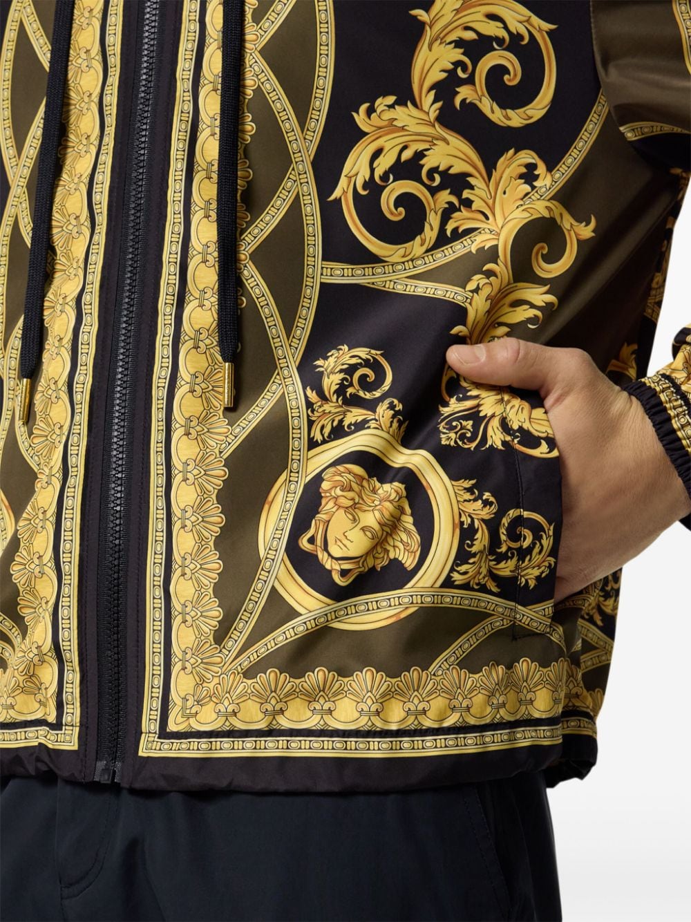 Versace Coats Golden Polyester