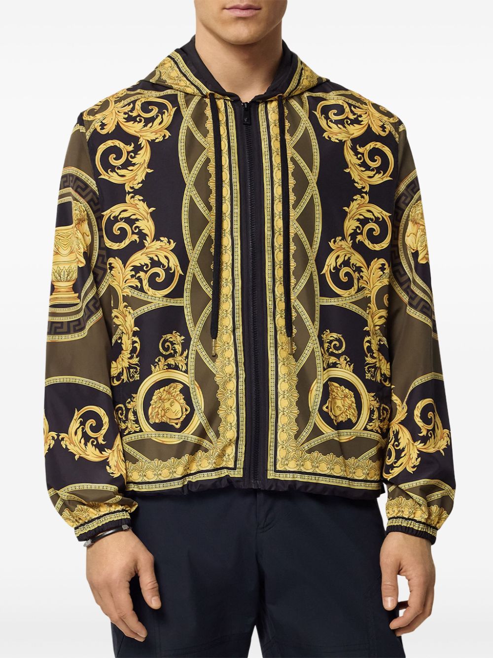 Versace Coats Golden Polyester