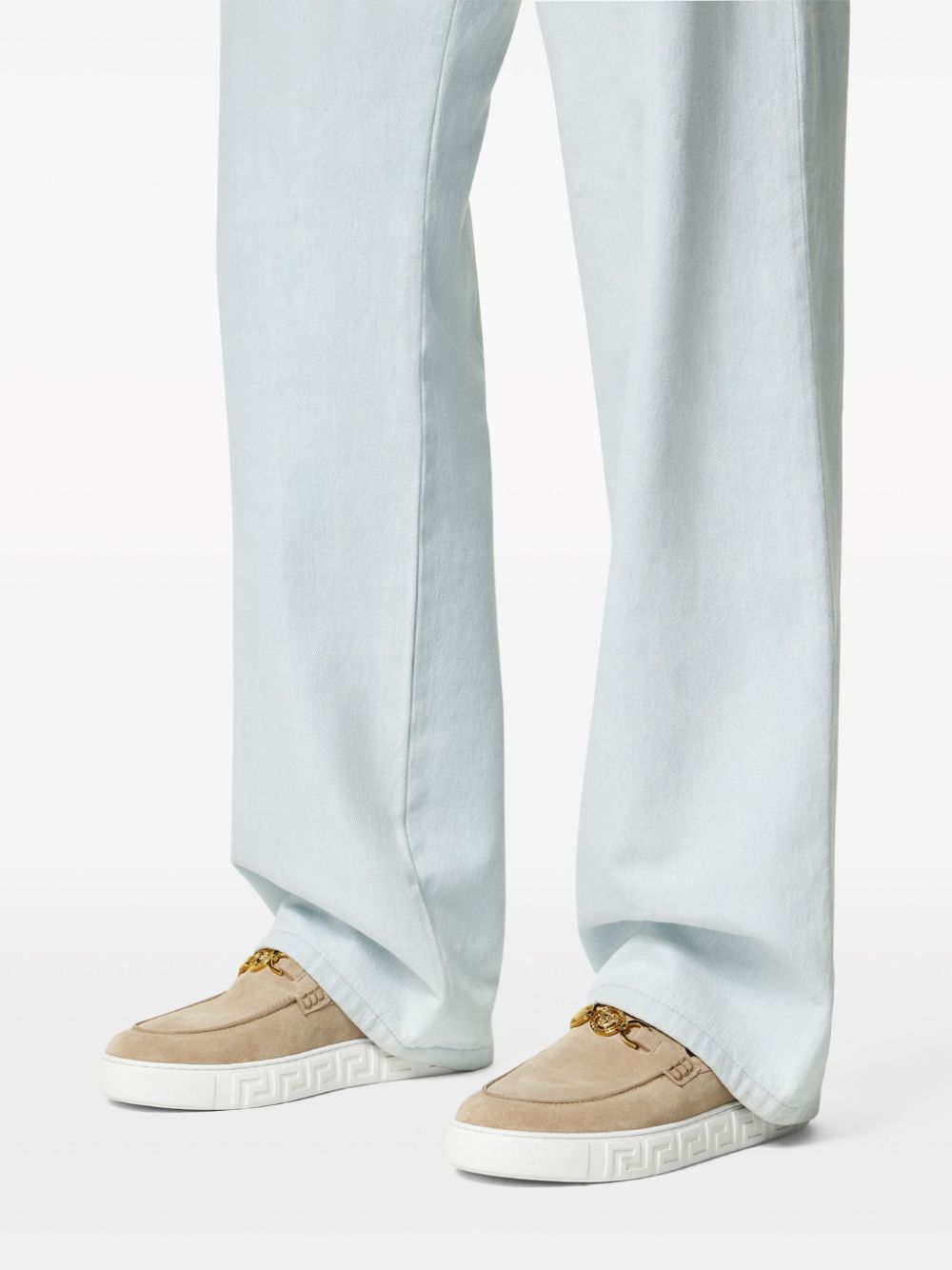 Versace Flat Shoes Beige