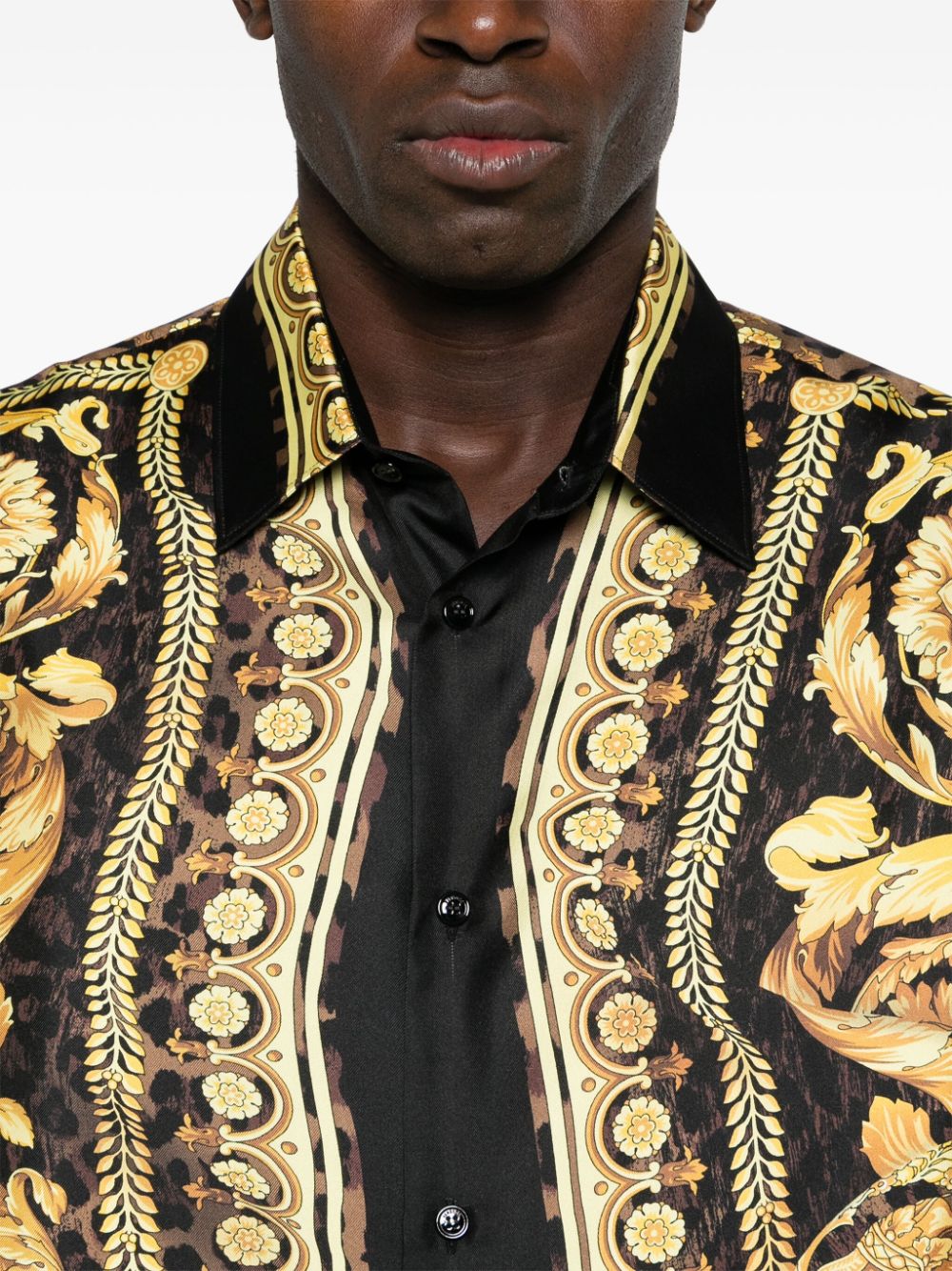Versace Shirts Golden Silk