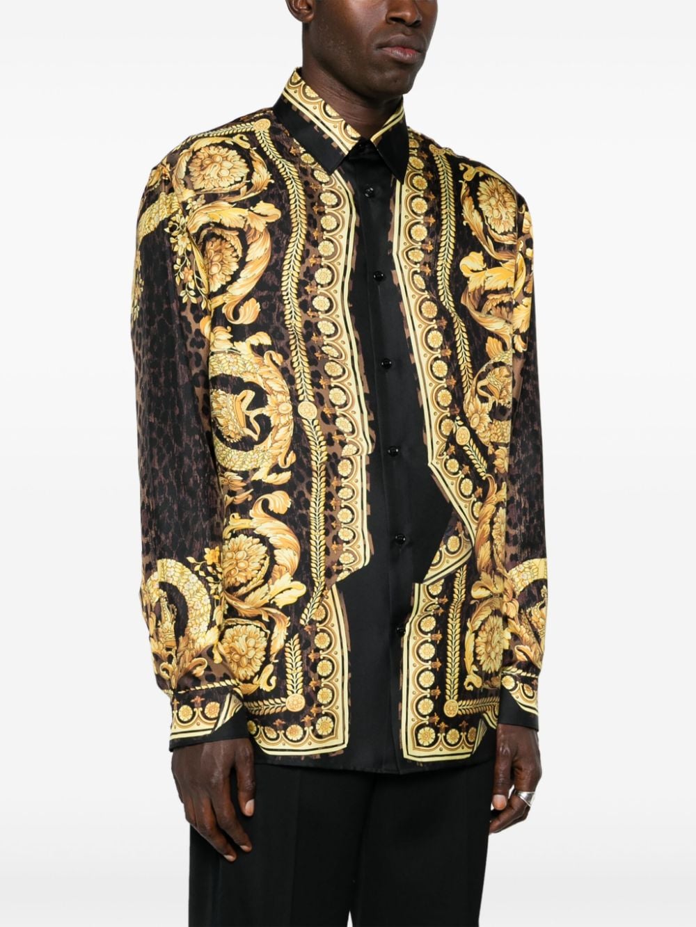 Versace Shirts Golden Silk