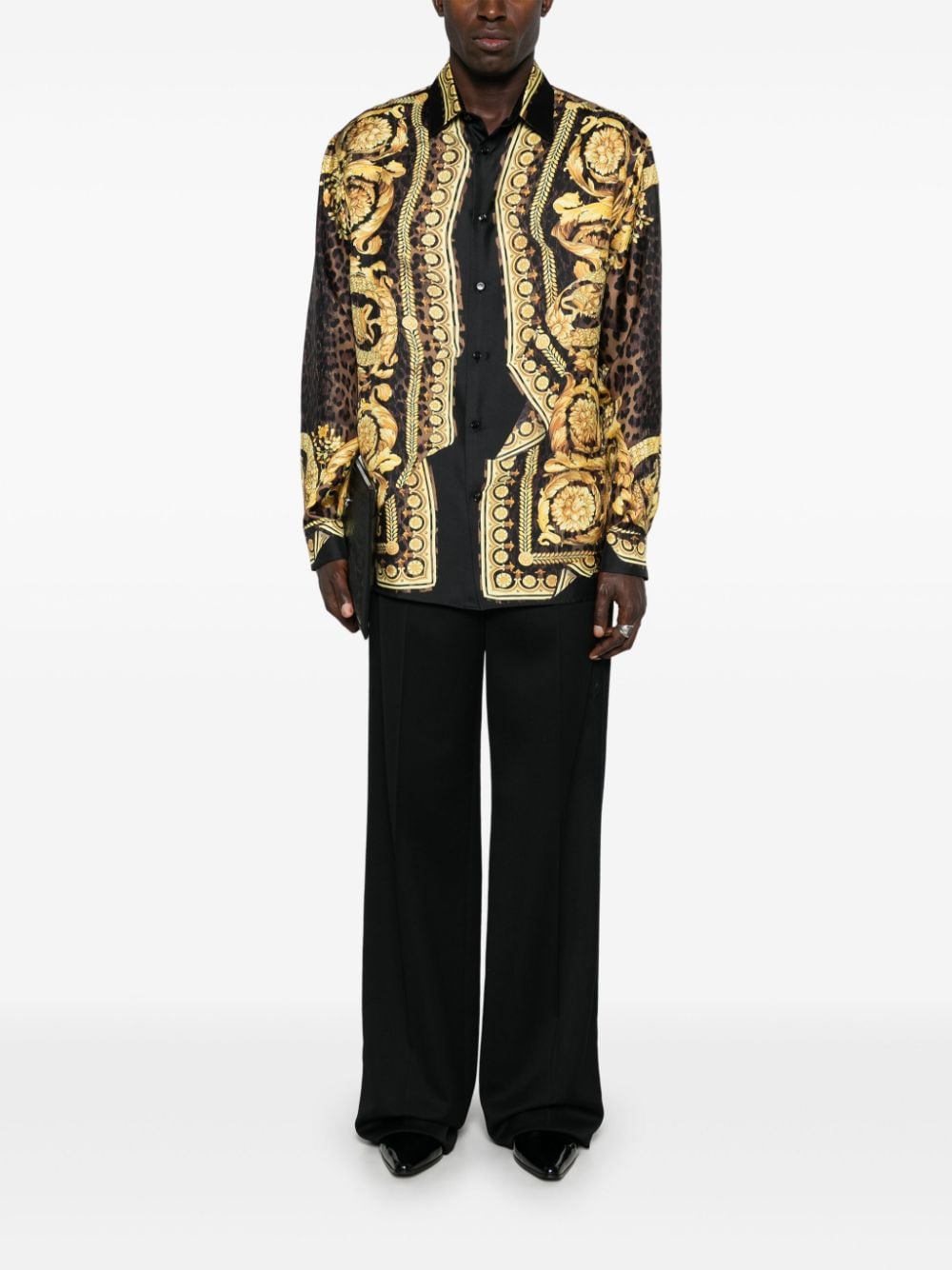 Versace Shirts Golden Silk