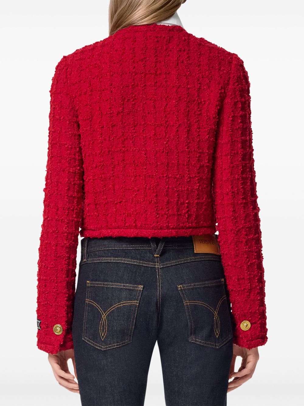 Versace Jackets Red Outer: Virgin Wool