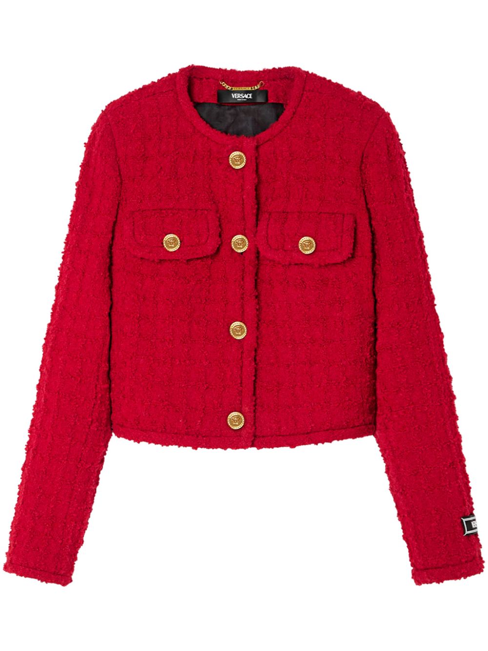 Versace Jackets Red Outer: Virgin Wool