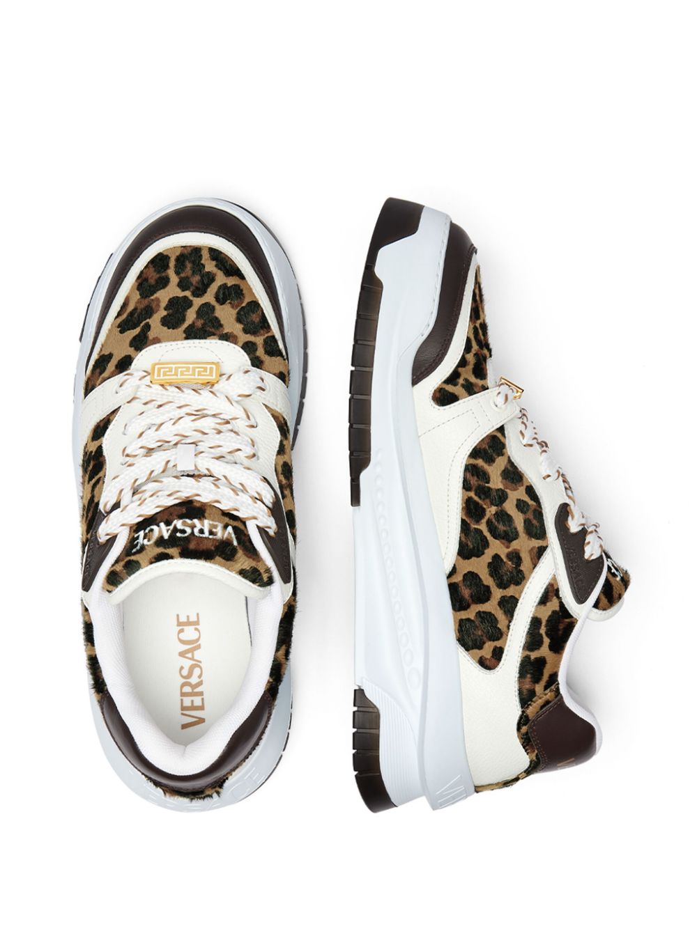 Versace Sneakers Brown Lining: Calf Leather